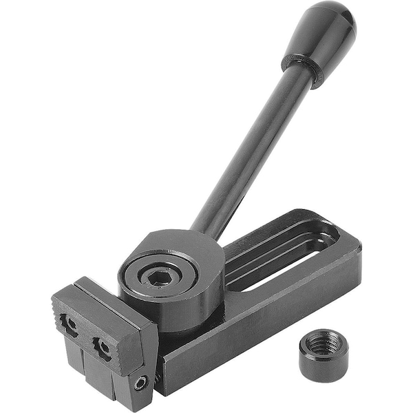 Side Clamp Right A=121, 5 40X40, Form:A Steel